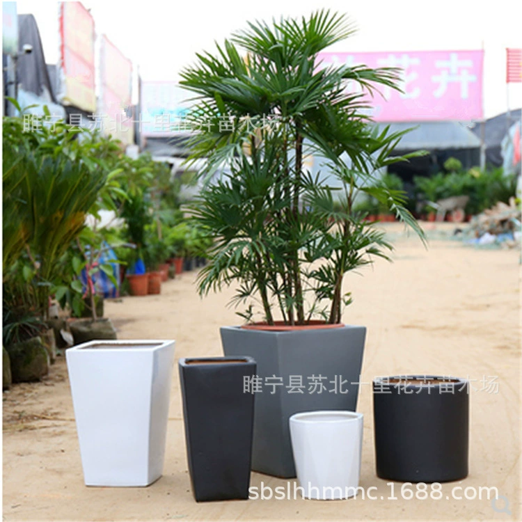 Керамический цветочный горшок прямых продаж Малый Размер средний большой горшок лоток Крытый простой цвет моды открытый горшок