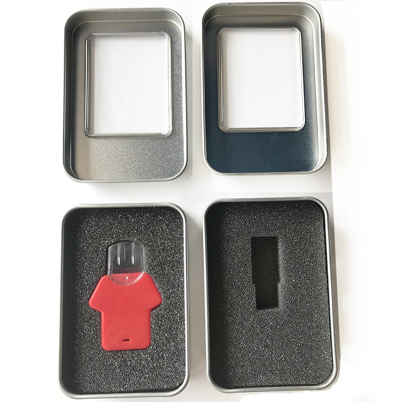 厂家批发 U盘包装盒 长方形马口铁盒 音乐U盘铁盒 小铁盒包装铁盒