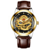 Waterproof mechanical ruby fashionable men's watch for elderly, for middle age