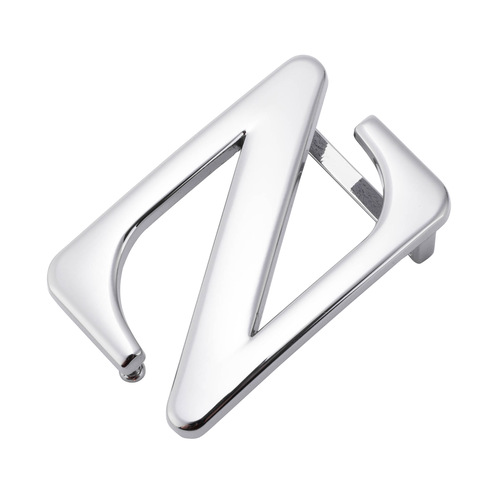 Youth Men's Smooth Button Waistband Head Hook 3.5 Alloy Plate Hook Belt Buckle Z Pants Head Fashion Simple Clip 