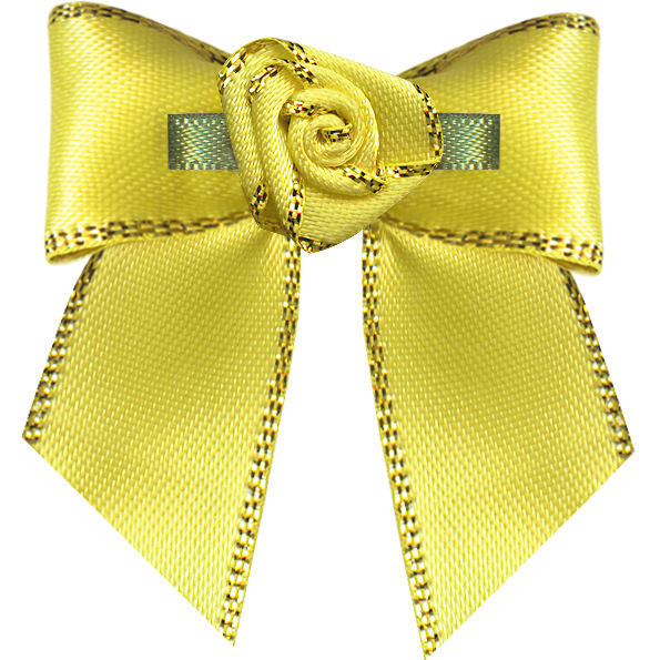 Yao Ming hecho a mano cinta arco regalo caja de joyería arco terminado ropa horquilla decoración estante de tres puntos nudo