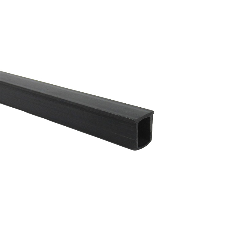Productos plásticos extruidos de PVC negro, tubo cuadrado para cultivo hidropónico, tubo cuadrado de PVC con rosca, procesamiento de extrusión.