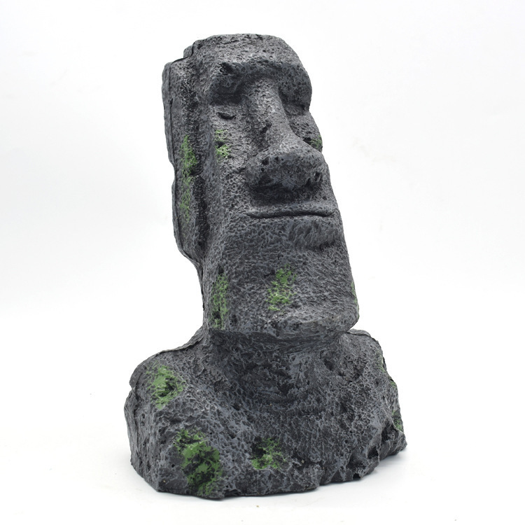 Estatuilla Decorativa de Moai (Isla de Pascua) de Resina image 3