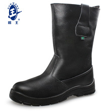 盾王9918B劳保鞋高帮牛皮安全鞋防砸防刺绝缘耐磨耐油防冻靴 订制