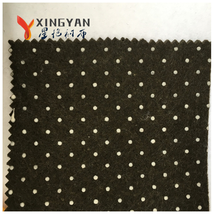 滴塑无纺布  滴塑防滑地毯 针刺棉滴塑 硅胶防滑布