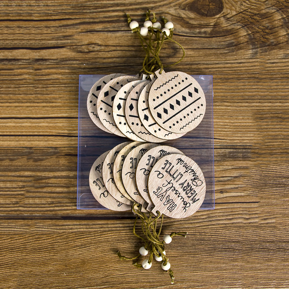 20g Weight Hanging Ornaments Event & Party Supplies Party Occasion Wood Material Christmas Festival Christmas Wood Party Hanging Ornaments 3
