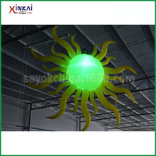 【新凯气模】充气小太阳灯光模型 可定制吊挂星星太阳灯光气模