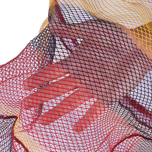 Factory-direct, glue-coated, colored stainless steel folding landing net head—dries instantly after a flick, doesn’t snag fish. Wholesale fishing nets and fishing gear.