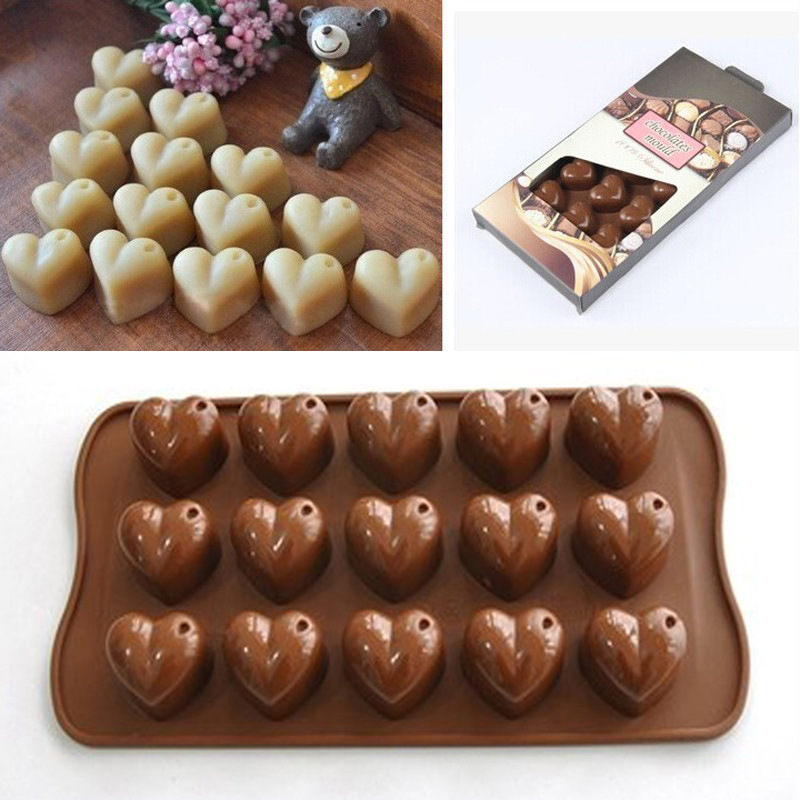 silica gel 15 Heart-shaped Drop chocolate Ice Cube Ice block mould