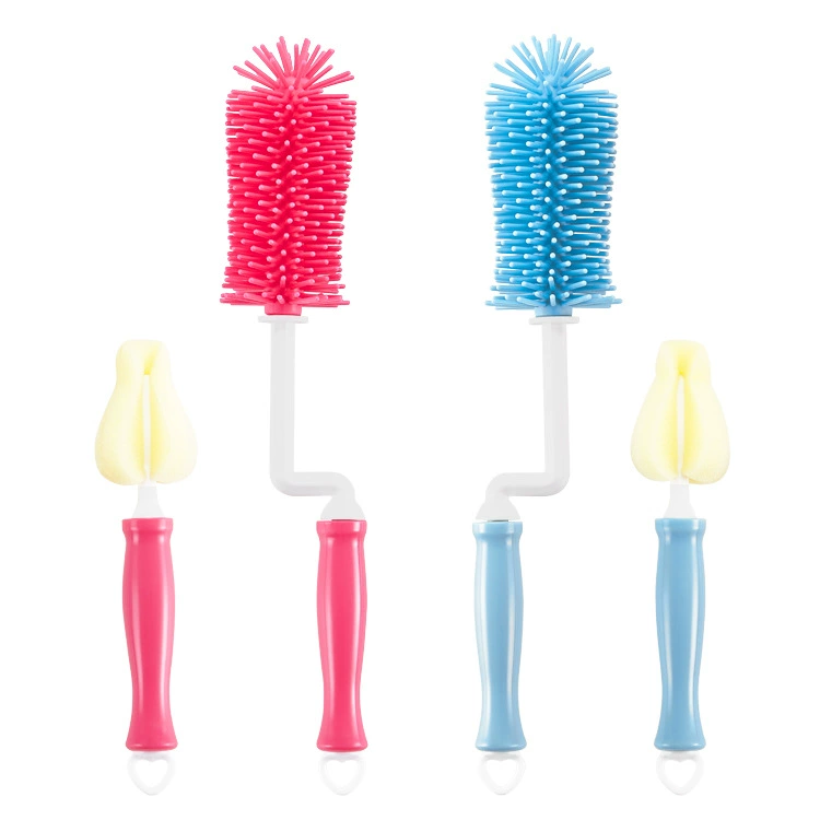 Silicone bottle brush with glass, plus size