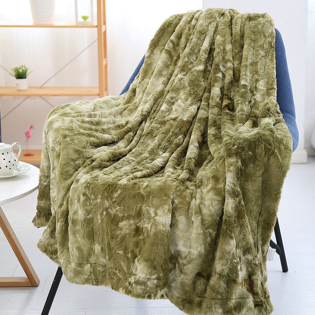 Cross-border Blanket Pv Fleece Blanket Long-haired Crystal Fleece Blanket Foreign Trade Shawl Blanket Amazon