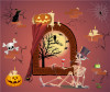 Electric glossy decorations for kindergarten, halloween