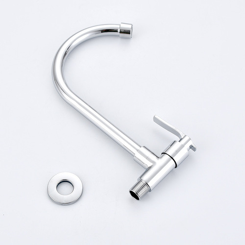 Huangchao Bathroom Copper universal in-wall kitchen faucet mop pool 4-point single cold sink