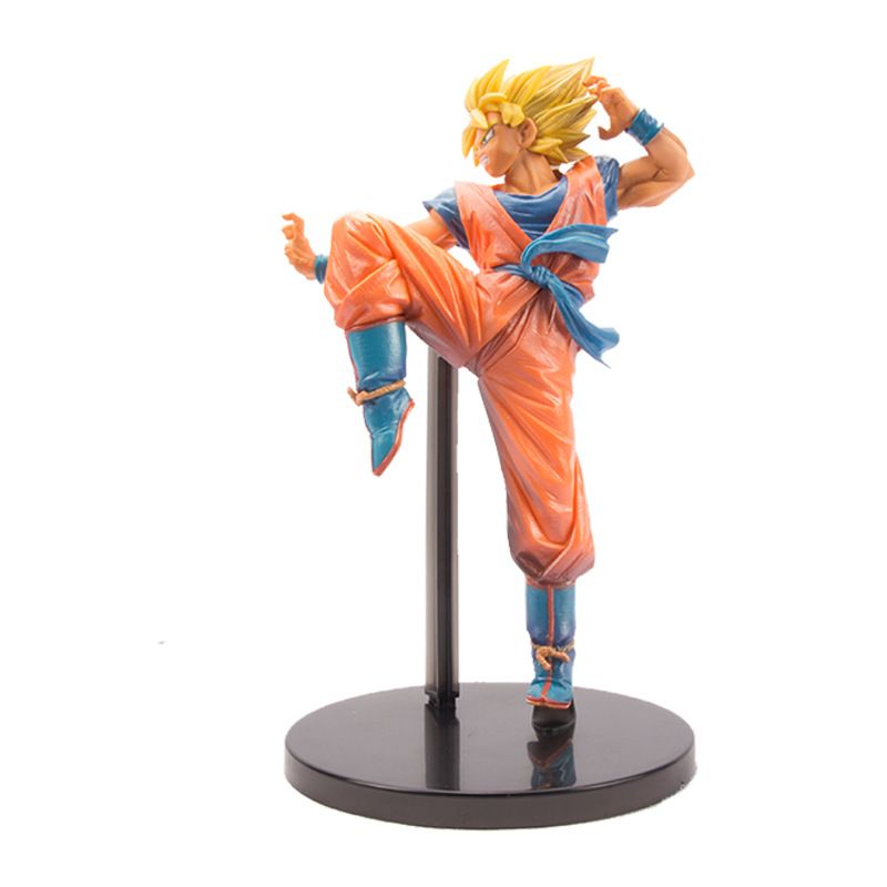 Anime Dragon Ball FES Super Saiyan Sun Wukong modelo hecho a mano PVC caja muñeca adornos