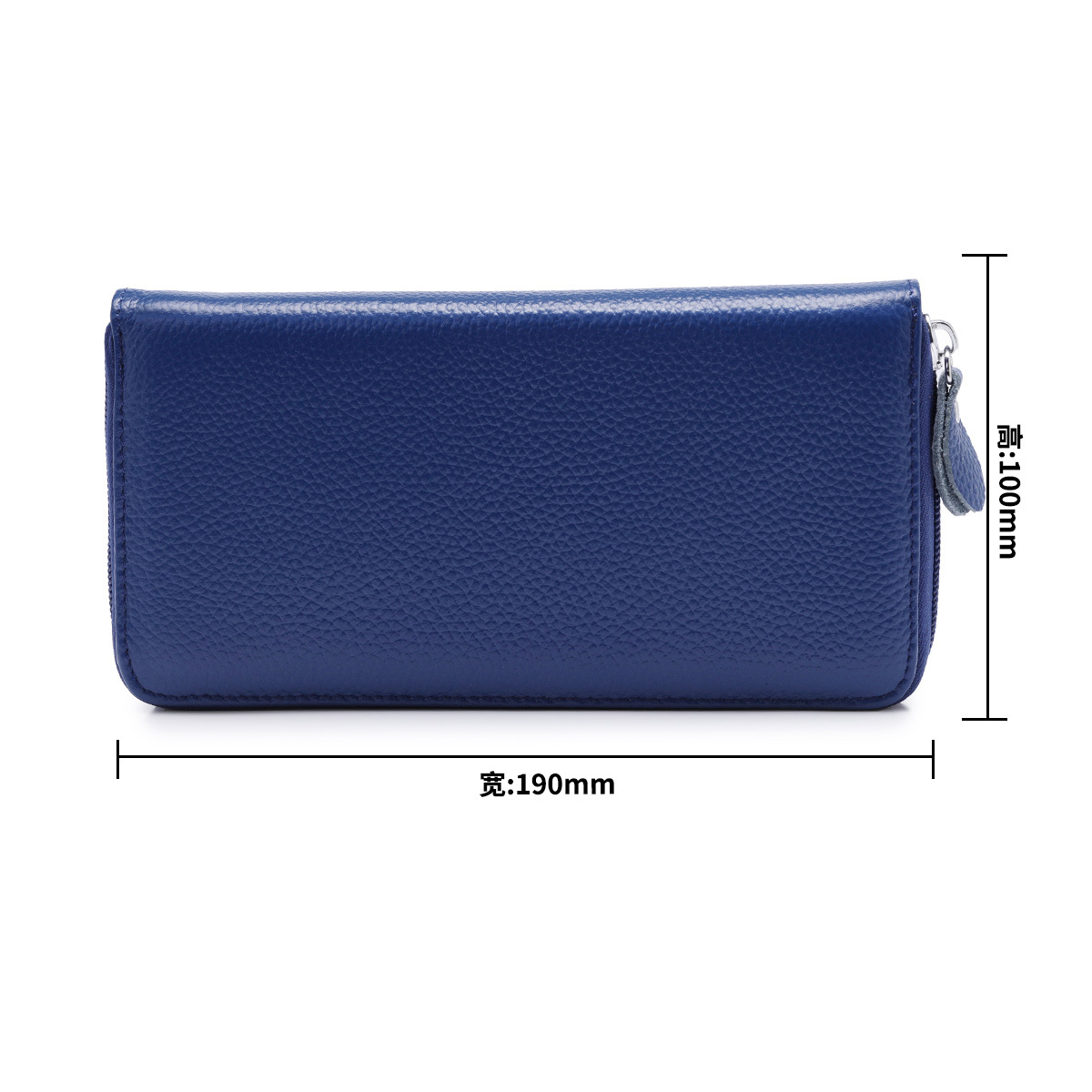 165g Weight Polyester Lining Material Zipper Closure Type Business, Travel Occasion Leather Material Solid Color Pattern Unisex Gender Fashion Style Square Shape Coffee, Pink, Purple, Red, Blue, Black Color Anti-rfid Creative Men's And Women's Leather Long Wallets Multi-function Zipper Wallet 27