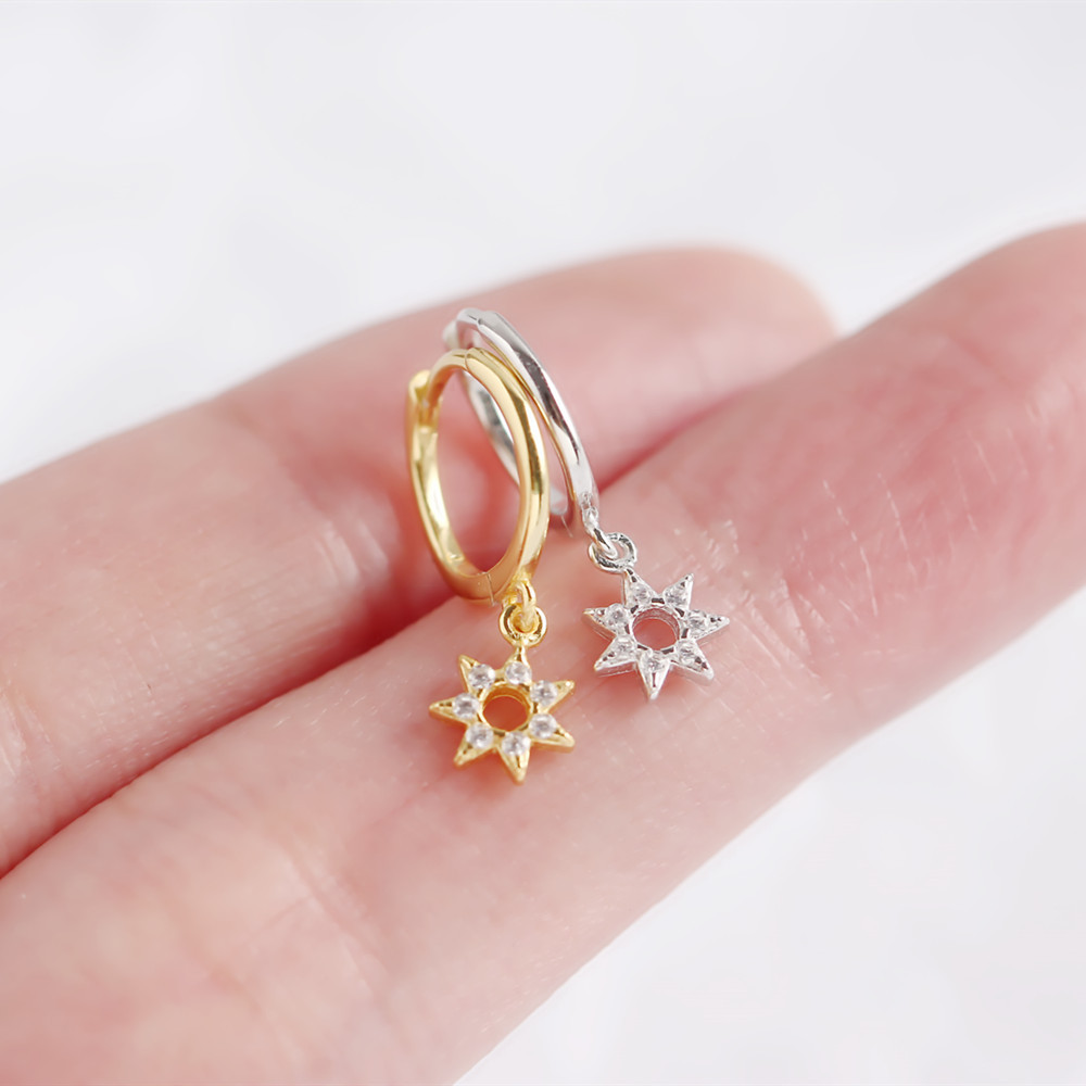 Star Fashion Gem Plating Earrings display picture 3