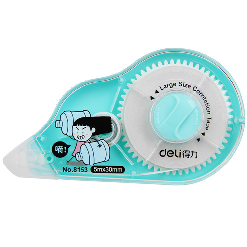 Deli 8153 correction tape 30 meters long student correction tape correction tape correction sticker creative stationery supplies