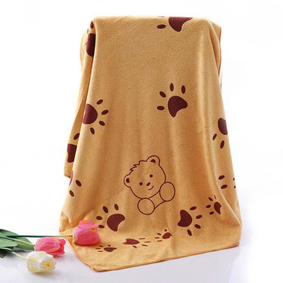 现货超细纤维印花卡通浴巾夏季薄款速干吸水70*140沙滩巾厂家批发|ru