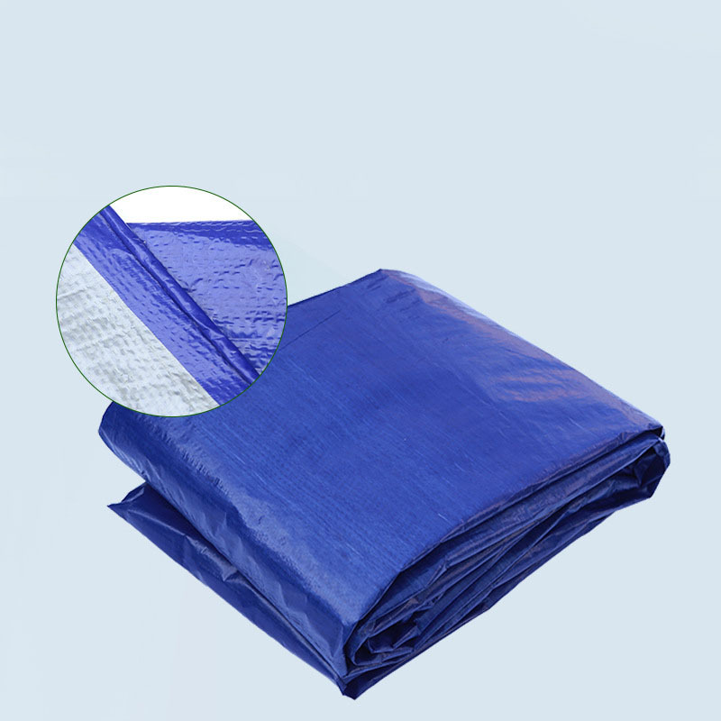 现货供应蓝色篷布 双膜PE蓝银篷布塑料防水布 防晒布防雨布