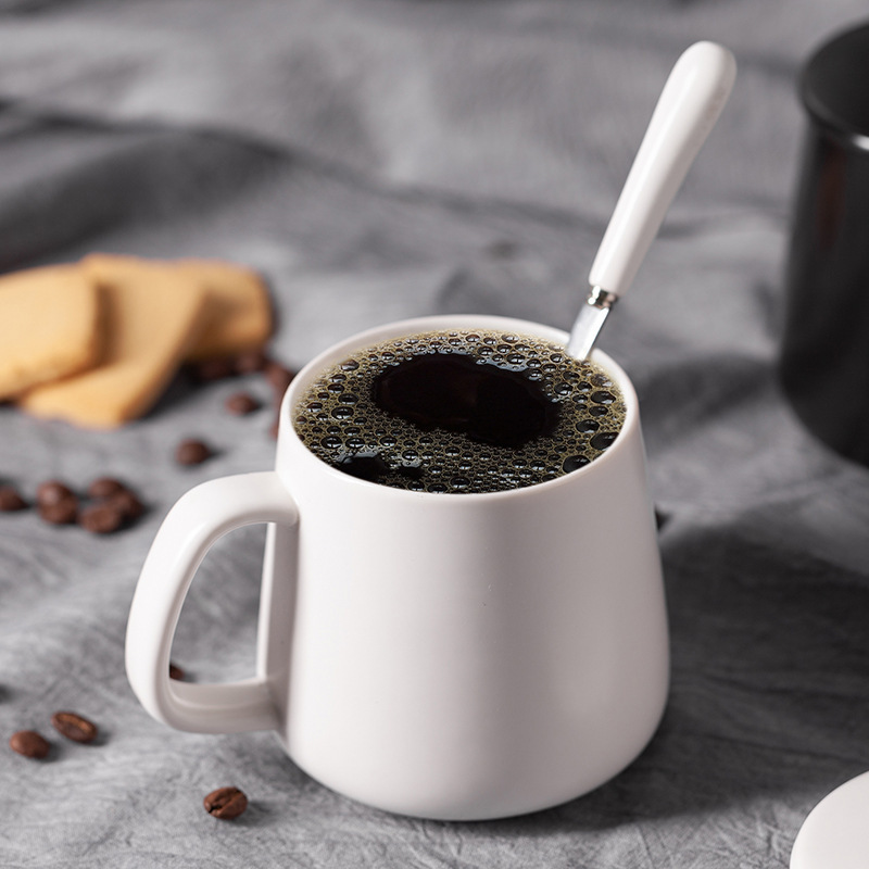 Taza de café de moda simple taza de cerámica taza de color sólido taza de agua taza de pareja taza de impresión de logotipo