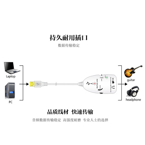 Guitar USB GUITAR LINK Guitar Interface USB Audio Cable Guitar Computer USB Connection Cord