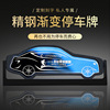 Electric car, telephone engraved stainless steel, metal SUV, rotating parking rack