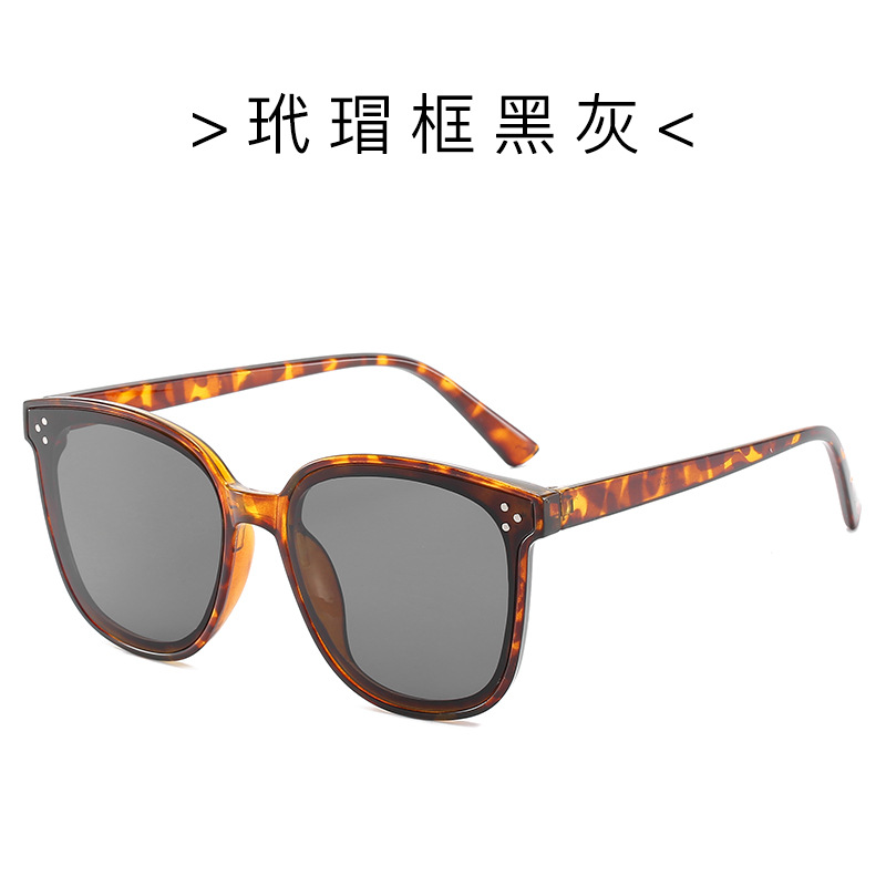 Moda V marca gafas de sol WeChat gafas de sol retro Harajuku caja cuadrada de satén gafas de sol 5203