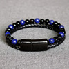 Leather accessory stainless steel, bead bracelet, wholesale, European style