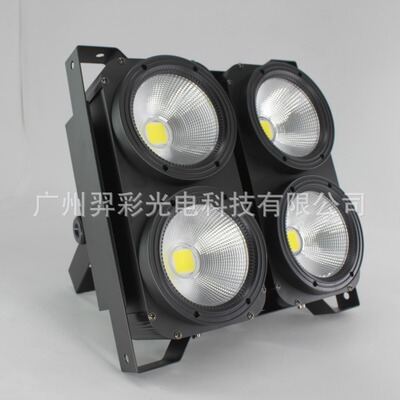 LED观众灯400W 暖白冷白面光灯COB四眼观众灯酒吧婚庆舞台灯光