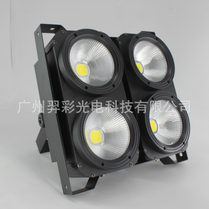 LED观众灯400W 暖白冷白面光灯COB四眼观众灯酒吧婚庆舞台灯光