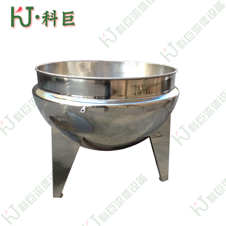 不锈钢 蒸汽立式无搅拌夹层锅100L至1000L 双层煮汤锅 高温蒸煮锅