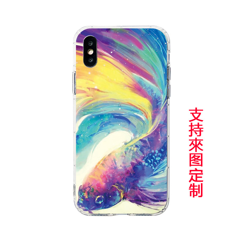 apply Mobile phone shell Apple oppo millet vivo Huawei customized UV Printing relief machining 3D Print girl