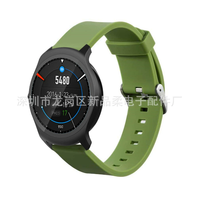 Подходит для Ticwatch 2 силиконовый ремешок ремешки твердый силикон спортивный силиконовая подставка Ticwatch 2 ремень