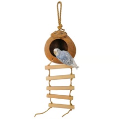 Parrot Coconut Shell Ladder Nest Bird Toys Bird Nest Squirrel Hamster Nest Warm Coconut Shell Nest Wholesale