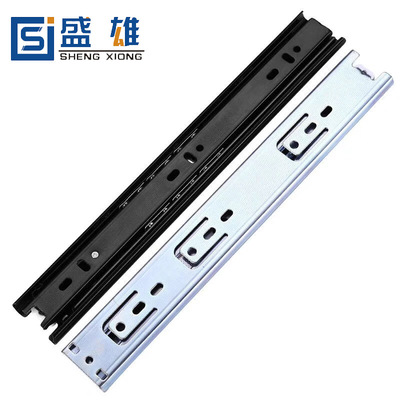 thickening Cold-rolled steel Drawer track Ball guide Three tracks cupboard Drawer slide Slide track