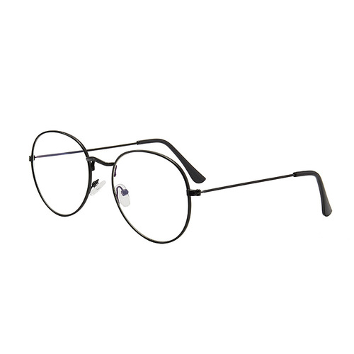 Korean version of trendy and fresh glasses for women, small frame, literary students, myopia glasses frame, oval cute flat glasses frame for men