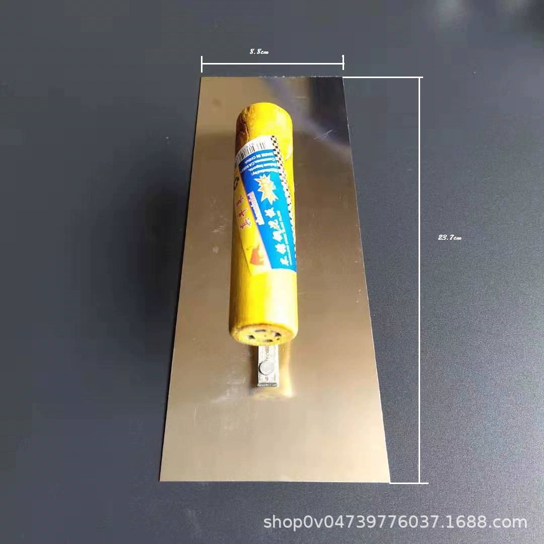 Фабрика поставляет грязевую доску плоский шпатель квадратная деревянная ручка шпатель зеркало грязевая доска из нержавеющей стали Глиняная Швабра