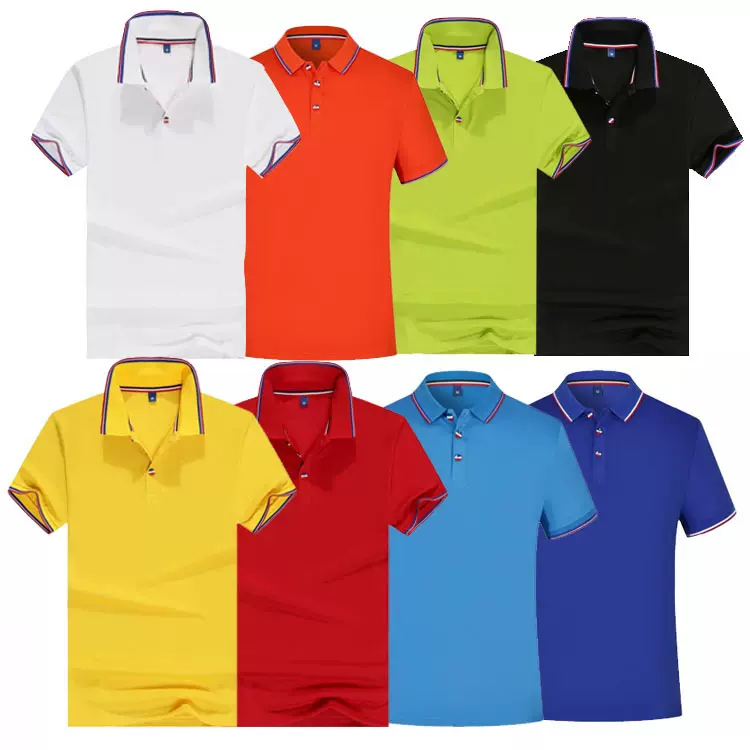 翻领广告衫定 制工作服印logo 翻领短袖T恤 T恤文化衫 POLO衫