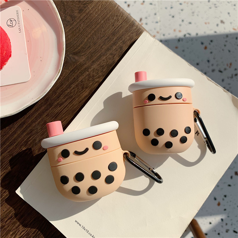 Pearl Milk Tea Silicone Airpods Pro 3 Bluetooth Headset Cover For Airpods2 Headset Wholesale display picture 16