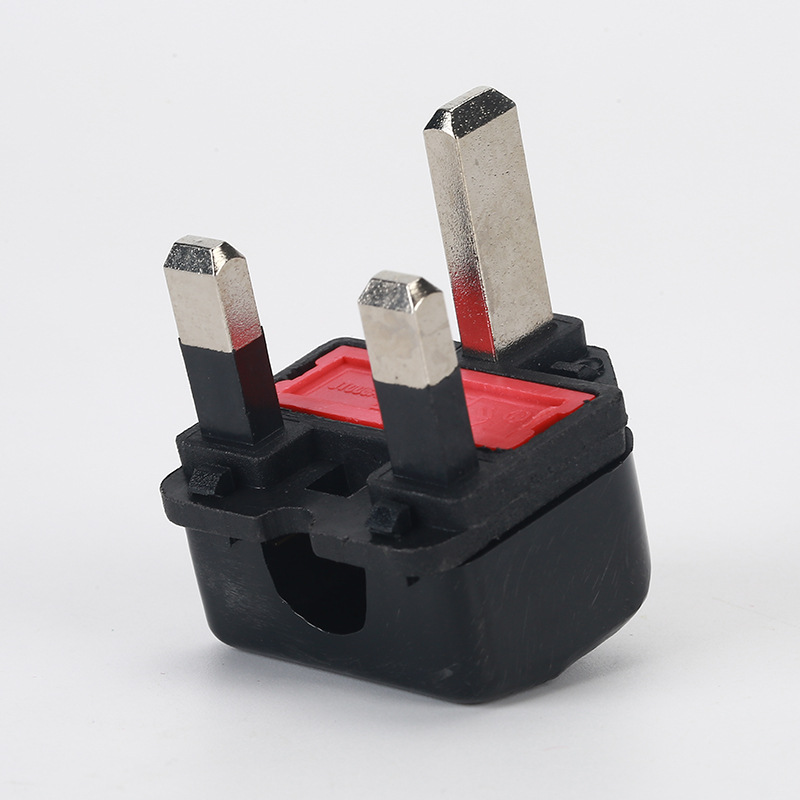 供应挤压式英式支架 英式插头内架电源线插头支架内架配件批发