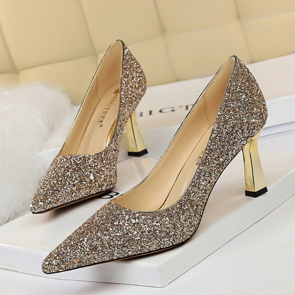  high heels shallow pointed women’s single shoes wed