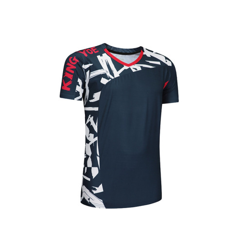 Badminton Suit Set Men's and Women's Short Sleeve Quick Dry Volleyball Tennis Table Tennis Sports Wear Competition Clothes Custom 