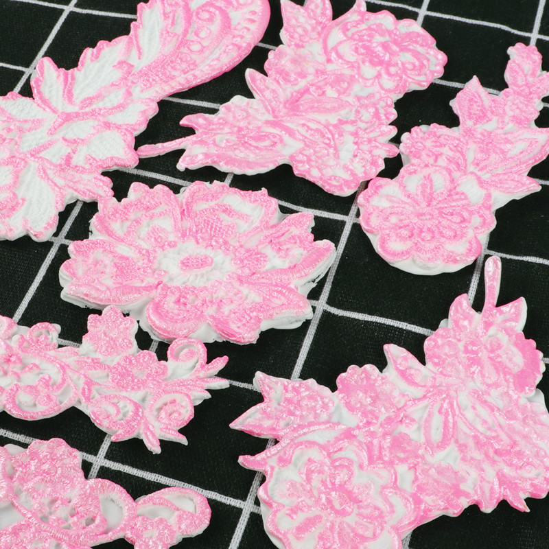 Fondant encaje pastel de encaje molde pastel de tela patrón en relieve de silicona molde herramientas para hornear ventas directas de la fábrica