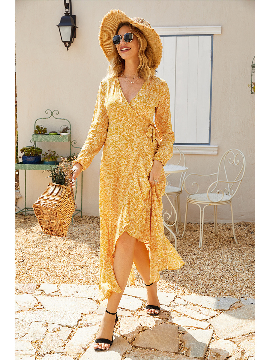 fashion casual small floral dress NSAL2910