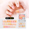 Cartoon nail stickers for manicure, cute fake nails, ready-made product
