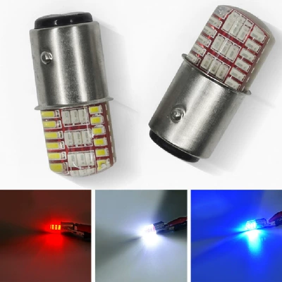 1157 3014 42SMD silicone two-color flash brake light car LED