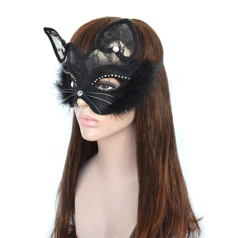 Purple down style mask