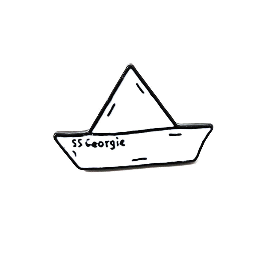随变日系折纸胸针饰品 SS Georgie 折纸船徽章 背包外套好卖款