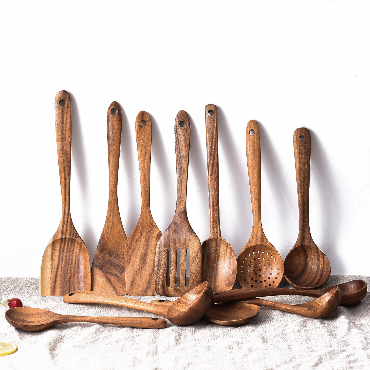 相思木实木锅铲木质汤勺不粘锅木铲盛汤木勺油勺炒菜铲木勺子套装