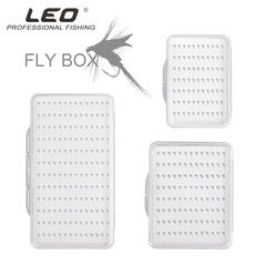 28055 LEO/LEO [Transparent Ultra-Thin Fly Hook Box] Fly Fish Hook Box Fishing Gear Wholesale Cross-Border